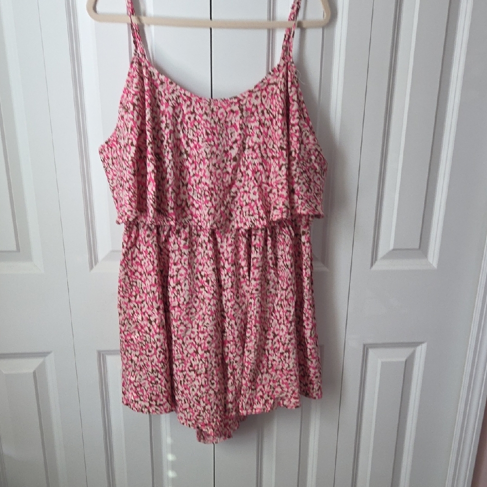 SHEIN Pink Floral Romper